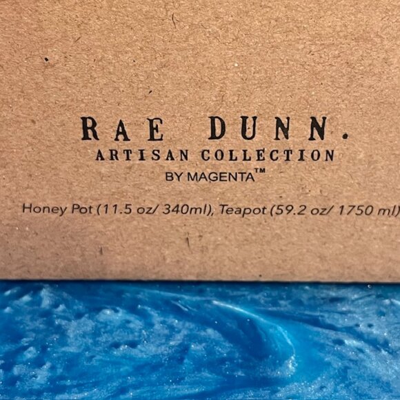 Rae Dunn Queen Bee Teapot & Honey Pot Set NIB - Picture 7 of 7